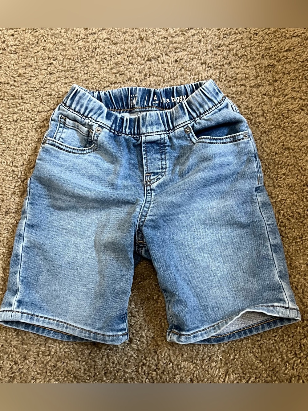 Gap toddler boys denim baggy shorts -4t